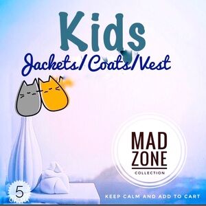 For sale kids Jackets/Coats/Vests.